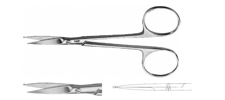 Ножиці судинні досліджувальні 120 мм